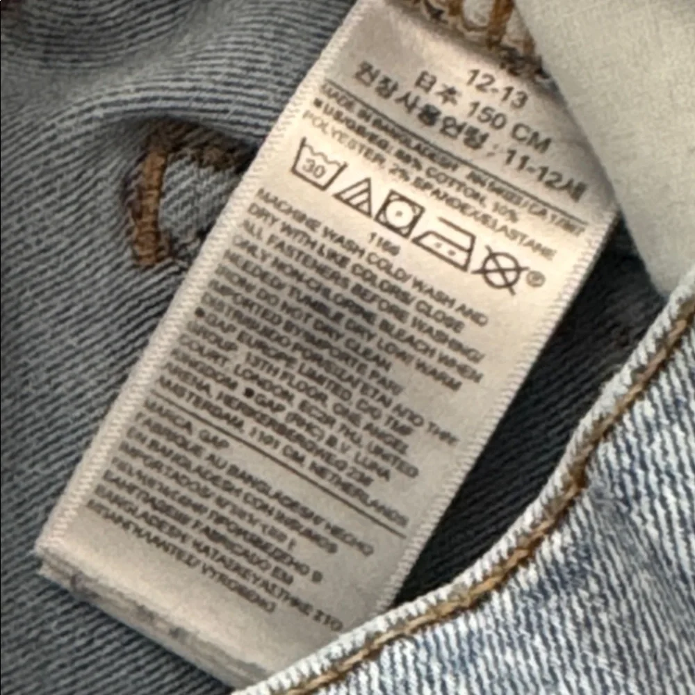 Gap Denim | Stretch Straight Jean | size 12 | light/medium wash